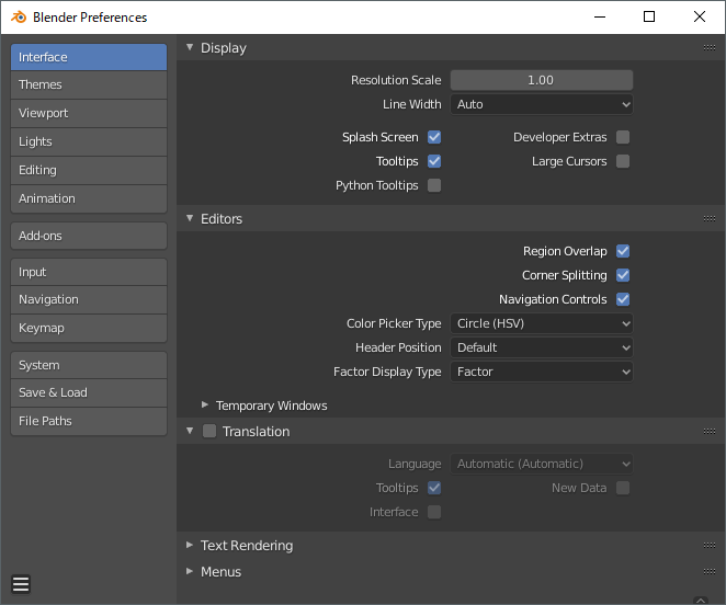 Blender2 8x系の必須初期設定まとめ Cgbeginner たてはま